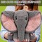 Crochet Kit for Beginners,13in Crochet Animal Kit Elephant,Crochet Starter Kit Gift for Adults Kids with Yarn Sets,Amigurumi Crochet Kit with Step-by-Step Video Tutorials